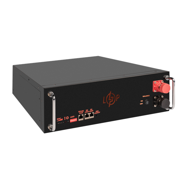 Акумулятор LogicPower LP LiFePO4 51,2V - 100 Ah (5120Wh) (BMS SP 100A/50А) RM RS485/CAN LCD BL - изображение 4