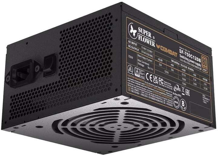 Zasilacz Super Flower Combat DB 750W Black (NESF-108) - obraz 2
