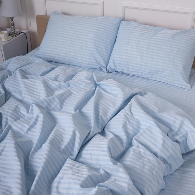 Простирадло на гумці MirSon Royal Soft Stripe 30-0028 Amberly 140x200 см від Rozetka на платформі USKIDKA Акція на Простирадло на гумці MirSon Royal Soft Stripe 30-0028 Amberly 140x200 см від Rozetka