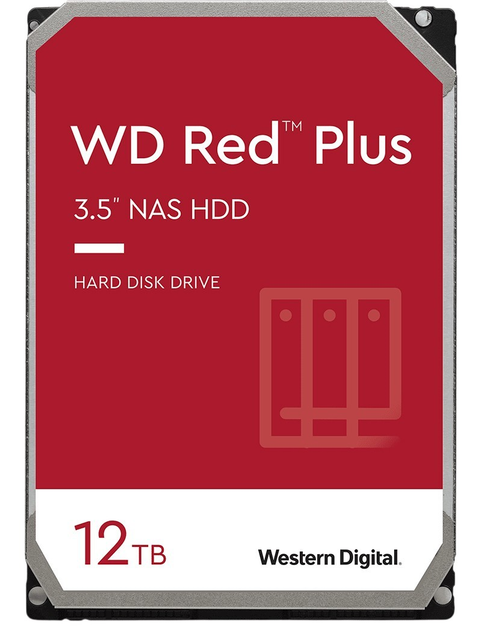 Dysk twardy Western Digital Red Plus 12TB 7200rpm 512MB WD120EFGX 3.5" SATA III - obraz 1