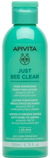 Lotion do twarzy Apivita Just Bee Clear oczyszczający na rozszerzone pory 200 ml (5201279099237) - obraz 1