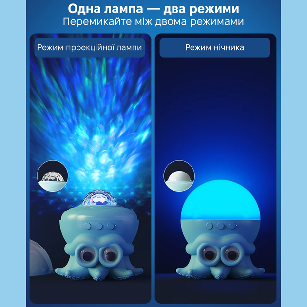 Лазерный проектор ночник звездного неба INSPIRE Осьминог LWS-R-1 - изображение 6