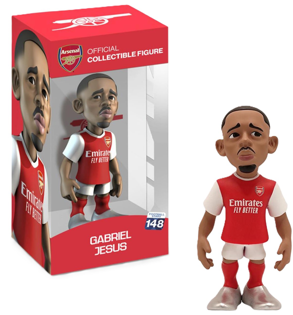 Фігурка Minix Football Stars: Arsenal Gabriel Jesus 12 см MNX95000 (8056379171478) - зображення 1