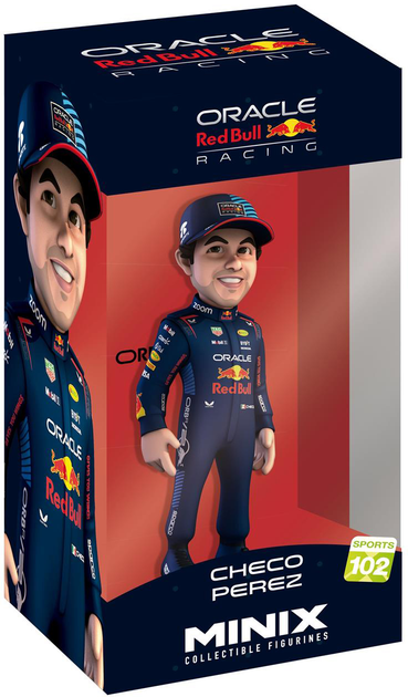 Figurka Minix Oracle Red Bull Racing: Checo Perez 12 cm MNXA6000 (8056379179979) - obraz 3