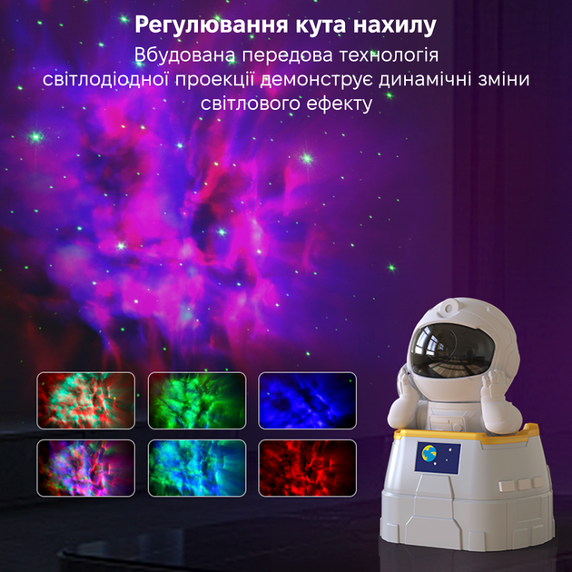 Лазерный проектор ночник звездного неба INSPIRE Астронавт LWS-R-4 - Фото 7 Лазерный проектор ночник звездного неба INSPIRE Астронавт LWS-R-4 - изображение 7