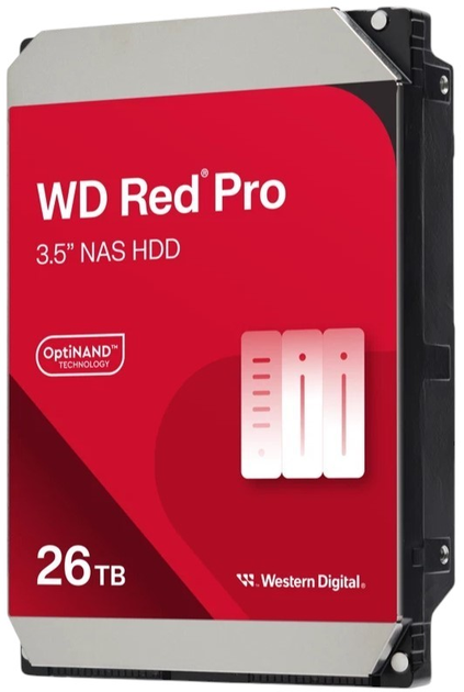 Dysk twardy Western Digital Red Pro 26TB 7200rpm 512MB WD260KFGX 3.5" SATA III - obraz 2