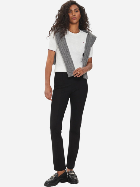 Штани жіночі Tommy Hilfiger WW0WW39721 BDS 42 Чорні (8720645516606) - зображення 3