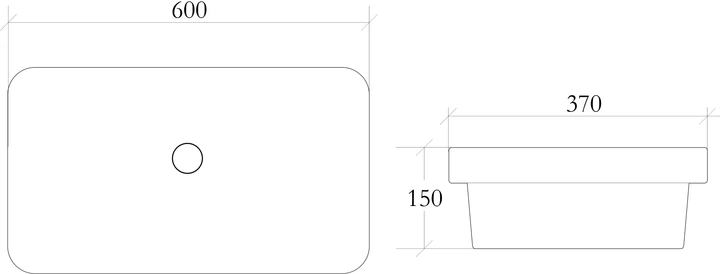 Раковина Helmken 37060000 60 см белая + донный клапан Click-Clack белый матовый - изображение 13