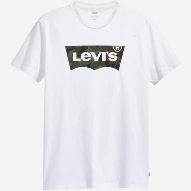 Футболка бавовняна довга чоловіча Levi's Housemark Graphic Tee Hm Ssnl Filll Whi 22489-0163 S Біла (5400816106012) - зображення 3