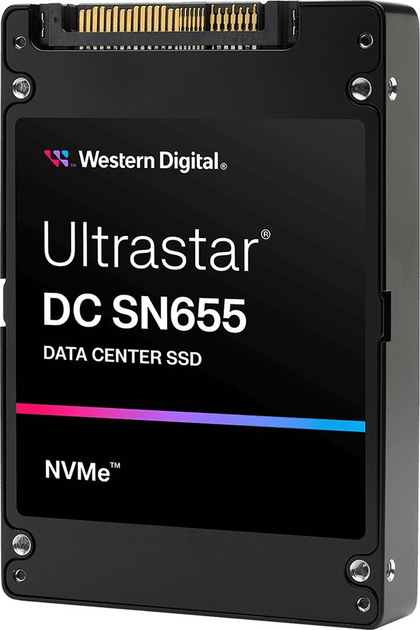 SSD dysk Western Digital Ultrastar SN655 15.36TB U.3 NVMe PCIe 4.0 3D NAND TLC (0TS2460) - obraz 2