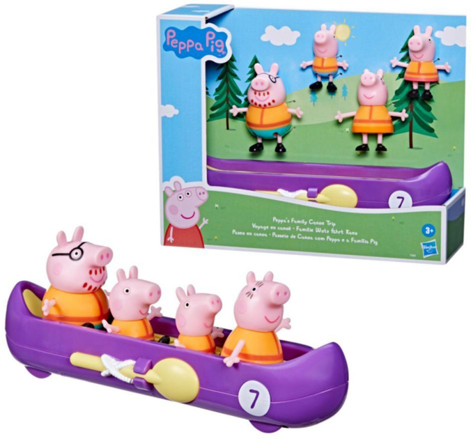 Набір фігурок Hasbro Peppa Pig: Peppa's Family Canoe Trip F3660 (5010993935727) - зображення 3