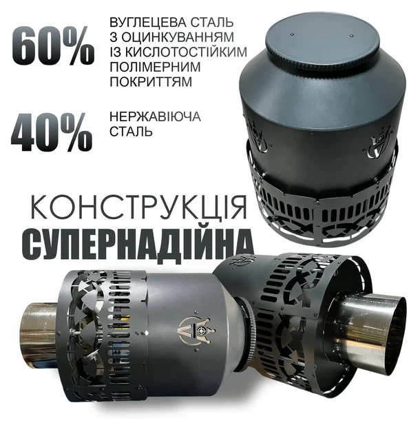 ДИМОСМОК ДАХОВИЙ PiroJet 300-2,6/1,5 з частотним регулятором, 2600м3, діаметр 300мм - изображение 5