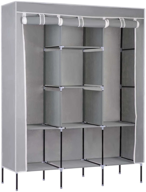 Шафа тканинна Massido 45 x 130 x 175 см сіра (5908220477167) - зображення 2