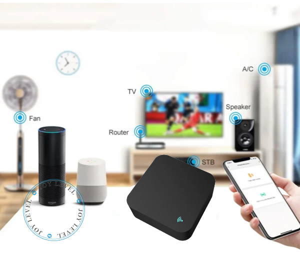 Розумний Wi-Fi пульт дистанційного керування RF та IR 433/315МГц Tuya Smart Квадратний — Колір Чорний - зображення 4