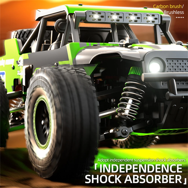 Радиоуправляемая машинка ZLL SG202 Pro 1:20 4WD до 40 км/ч RC джип внедорожник на пульте 2.4GHz щеточный мотор металлический кардан LED подсветка 2 АКБ - изображение 6