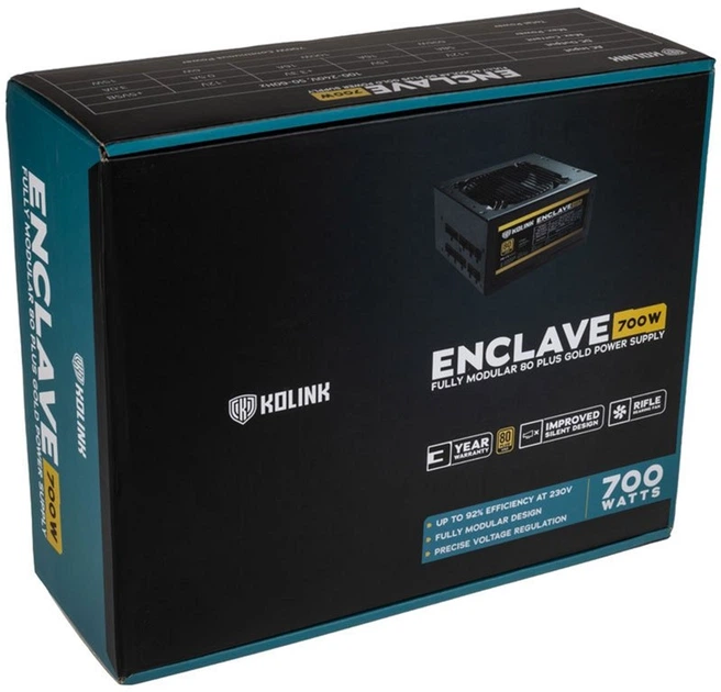 Zasilacz KoLink Enclave 700 W (KL-G700FM) - obraz 6