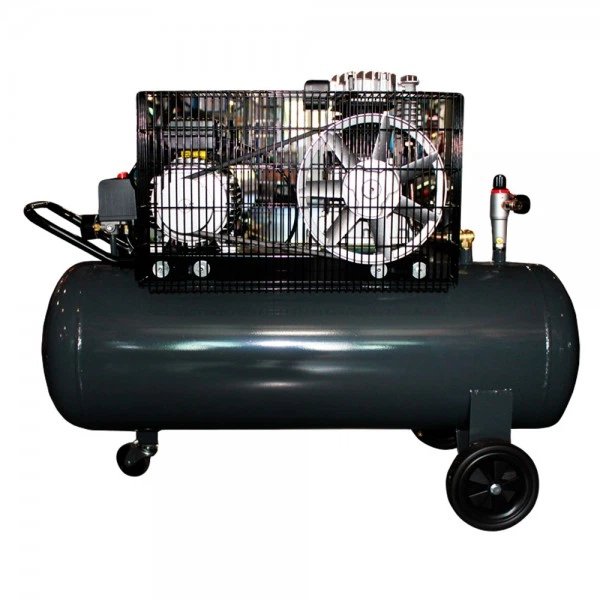 Компрессор воздушный GTM KCH2070B-100L (2.2 кВт, 300 л/мин, 100 л) масляный двоцилиндровый поршневой (26075) - изображение 2