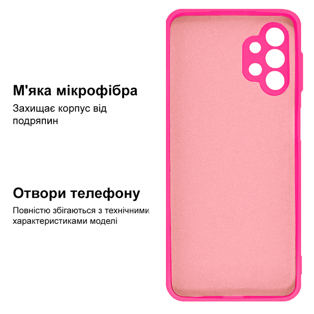 Чехол противоударный Kassel Camera Protective для Samsung A32 (21) Shiny pink Ярко-розовый - изображение 3