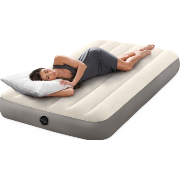 Надувной матрас Intex Deluxe Single-High с флокированным покрытием (IND-64101) - изображение 4