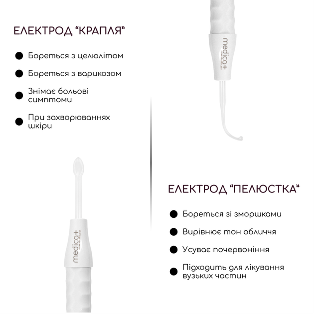 Набір портативної дарсонвалі Medica+ Darsoline 7.0 + Мікрострумовий RF Lifting Масажер для обличчя Skin Lifting 7.0 White - зображення 11