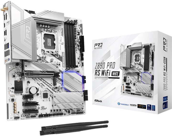Płyta główna ASRock Z890 Pro RS WiFi White (s1851, Intel Z890, PCI-Ex16) - obraz 5