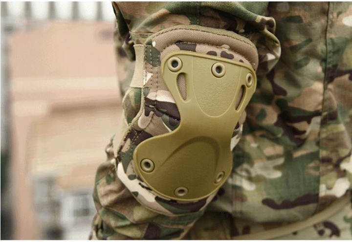 Наколенники и налокотники тактические для защиты ног и рук комплект KMS multicam - изображение 3