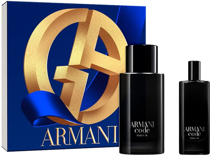 Zestaw męski Giorgio Armani Armani Code Perfumy 75 ml + Miniatura Perfumy 15 ml (3614274109924) - obraz 1