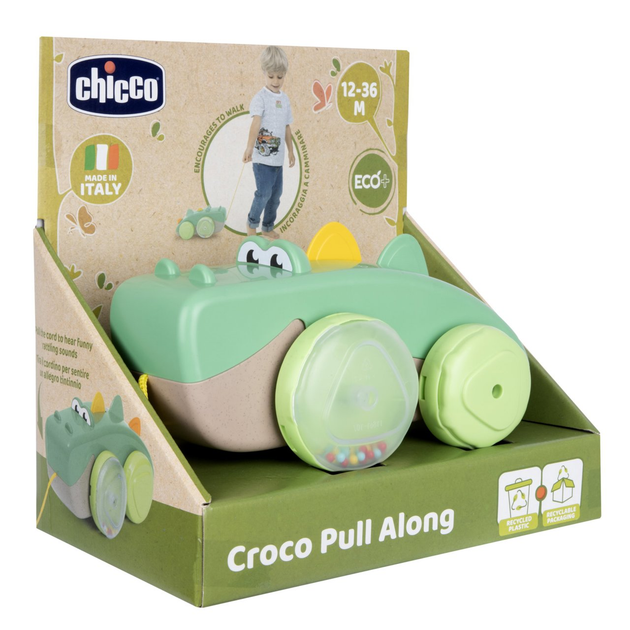 Zabawka do ciągnięcia Chicco ECO+  Rozkołysany Krokodyl (8058664171507) - obraz 2