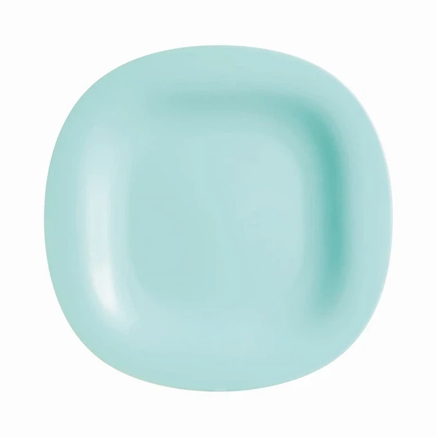 Тарілка обідня Luminarc Carine Light Turquoise квадратна 27 см (P4127) - Фото 1 Тарілка обідня Luminarc Carine Light Turquoise квадратна 27 см (P4127) - зображення 1
