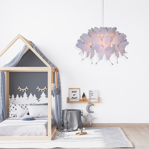 Lampa wisząca Farfalla 1xE27 Różowa (LP-MD088-3439A/1P) - obraz 2