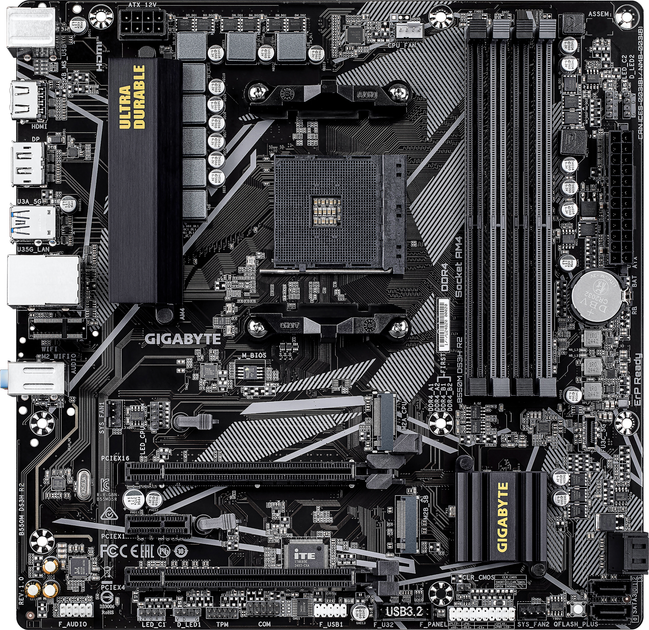 Płyta główna Gigabyte B550M DS3H R2 (sAM4, AMD B550, PCI-Ex16) - obraz 1