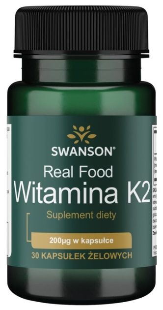 Witamina K2 Swanson 200 mcg 30 kapsułek (087614029061) - obraz 1