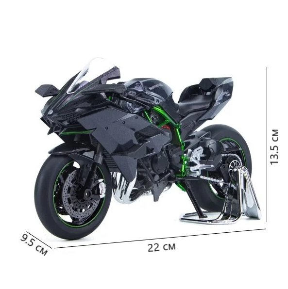 Модель мотоцикла мінікопія Kawasaki Ninja H2R створена в масштабі 1:9 - зображення 5