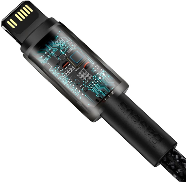 Кабель Baseus Tungsten Gold Fast Charging Data Cable Type-C to iP PD 20W 2 м Black (CATLWJ-A01) - зображення 5