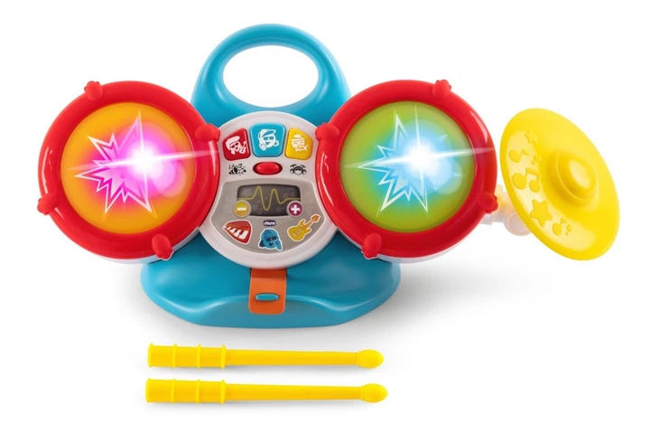 Інтерактивна іграшка Chicco Happy Musik Мій перший барабан (8058664178117) - зображення 2