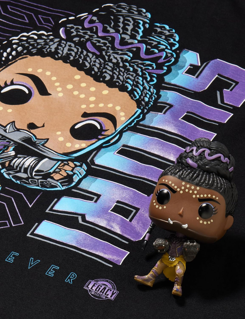 Набір Funko Pop! & Tee Marvel Black Panther Bobble-Head Shuri Фігурка + футболка розмір XL 64880 (889698648806) - зображення 6