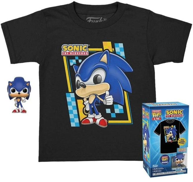 Zestaw Funko Pocket Pop! & Tee Sonic The Hedgehog Figurka Sonic + Koszulka dziecięca Rozmiar L 70391 (889698703918) - obraz 2
