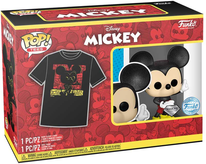 Zestaw Funko Pop! & Tee Disney Figurka Mickey + Koszulka Rozmiar L 74508 (889698745086) - obraz 1