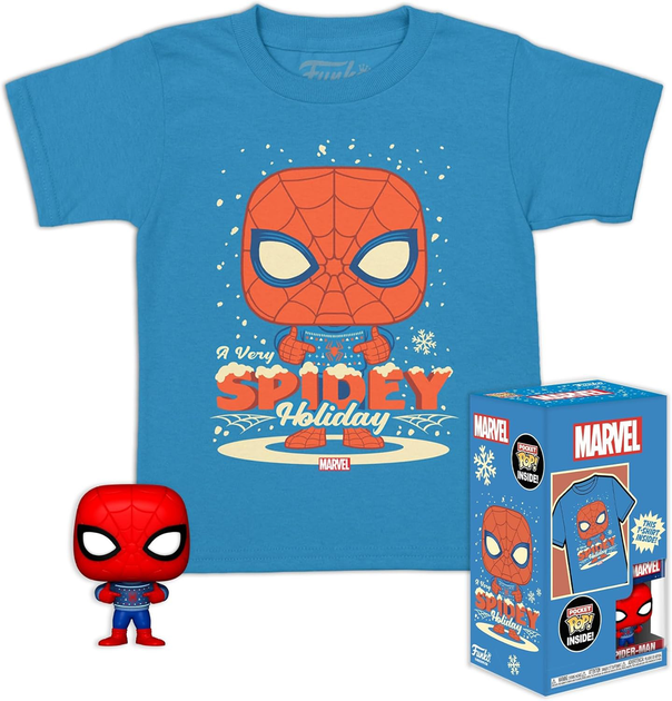 Набір Funko Pocket Pop! & Tee Marvel Фігурка Людини-павука + дитяча футболка розмір S 72945 (889698729451) - зображення 2
