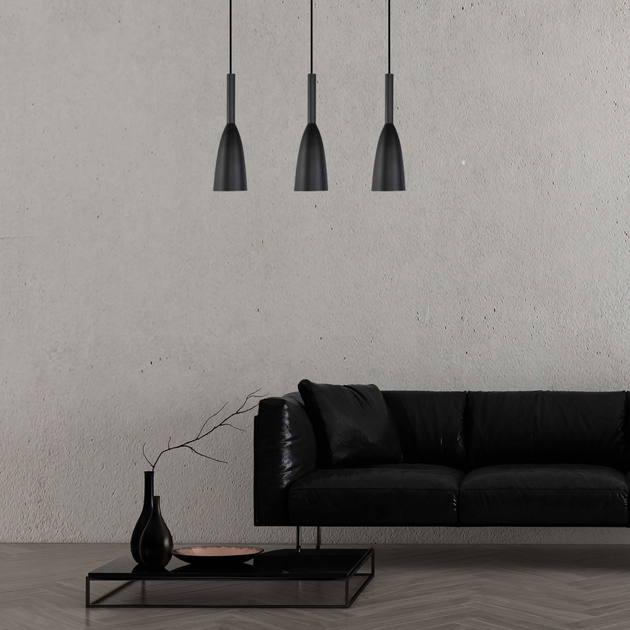 Lampa wisząca Light Prestige Solin 3 3xE27 Czarna (LP-181/3L BK) - obraz 2