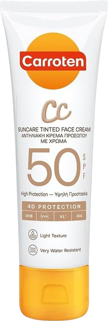 Krem przeciwsłoneczny Carroten CC SPF50 50 ml (5201314180593) - obraz 1