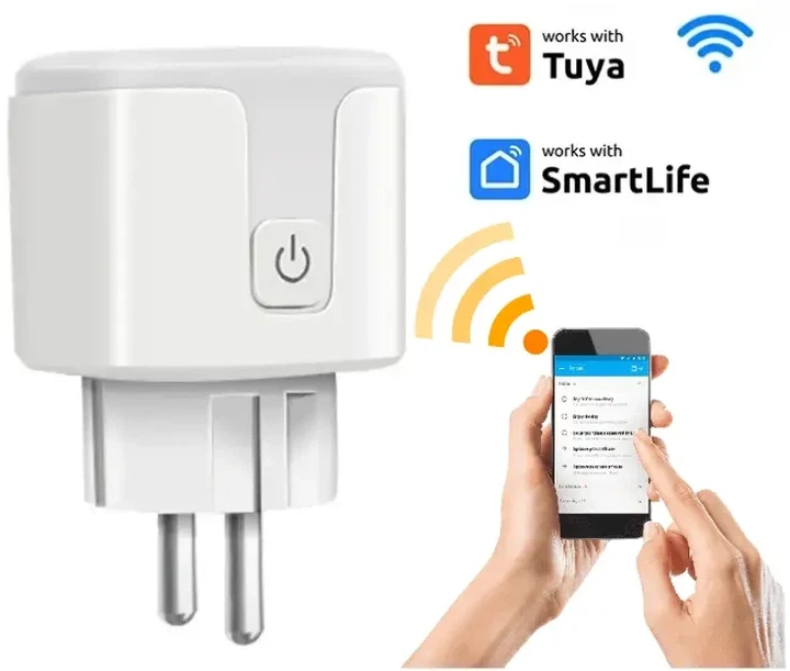 Умная Wi-Fi розетка 20А с энергометром. Реле времени. Смарт розетка Вай Фай с голосовым управлением через прил - изображение 4