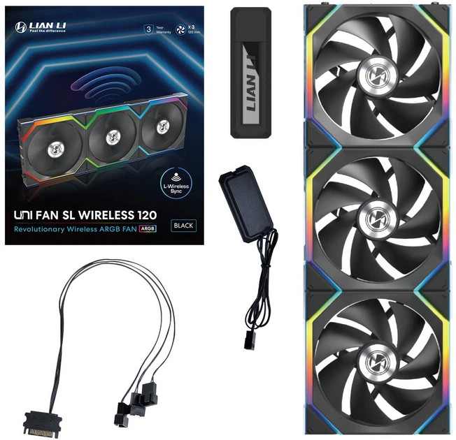 Zestaw wentylatorów Lian Li Uni Fan SL Wireless 120  Black (G99.12SL1W3B.00) - obraz 11