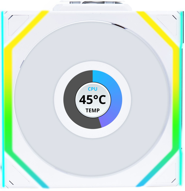 Zestaw wentylatorów Lian Li Uni Fan SL Wireless LCD 120 White (LULI-100) - obraz 3