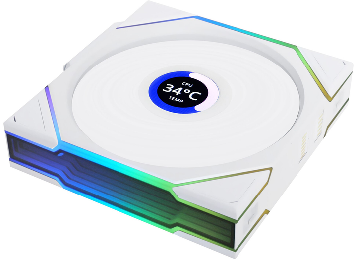 Wentylator Lian Li Uni Fan TL Wireless LCD 120 White (LULI-114) - obraz 2