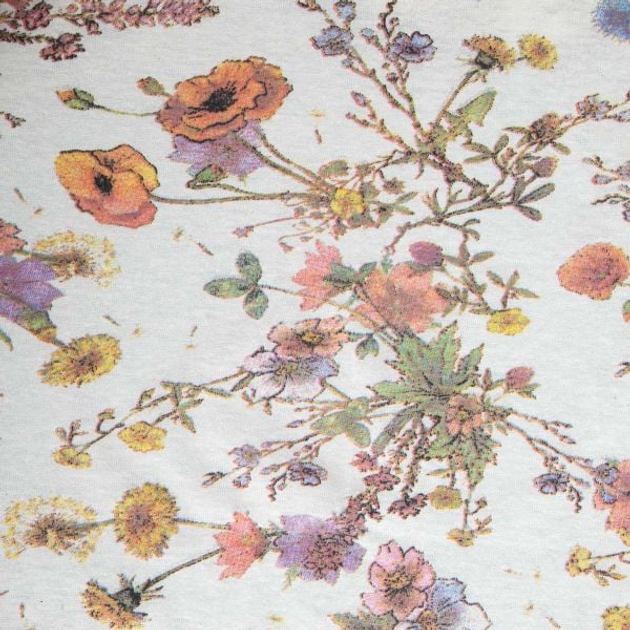 Prześcieradło Homla Meadow Flowers jersey w kwiatki 140 x 200 cm (5906496740794) - obraz 2
