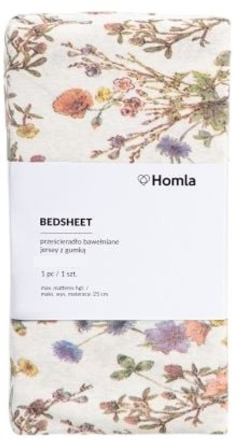 Простирадло Homla Meadow Flowers джерсі з квітами 140 x 200 см (5906496740794) - зображення 5