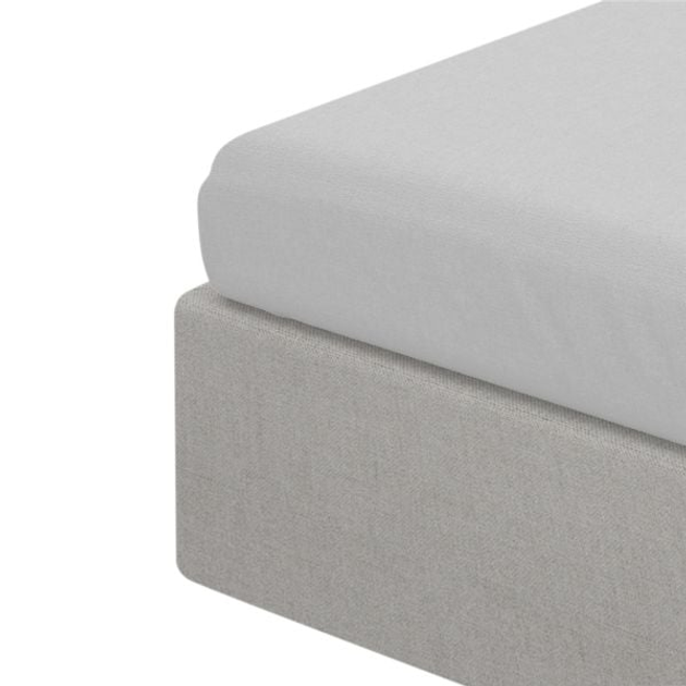 Prześcieradło Homla Lauko renforce Szare 180 x 200 cm (5902869985533) - obraz 1
