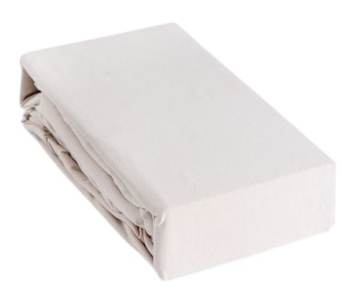 Prześcieradło Homla Pelly Premium jersey Beżowe 90 x 200 cm (5904183874081) - obraz 1