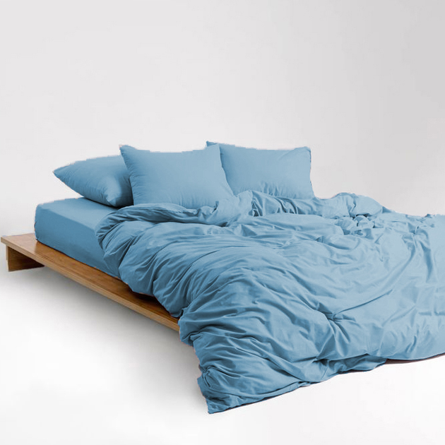 Підковдра MirSon Soft Touch of Satin 008 Sky blue 143х210 см від Rozetka на платформі USKIDKA Акція на Підковдра MirSon Soft Touch of Satin 008 Sky blue 143х210 см від Rozetka
